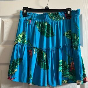 SO tropical print skirt